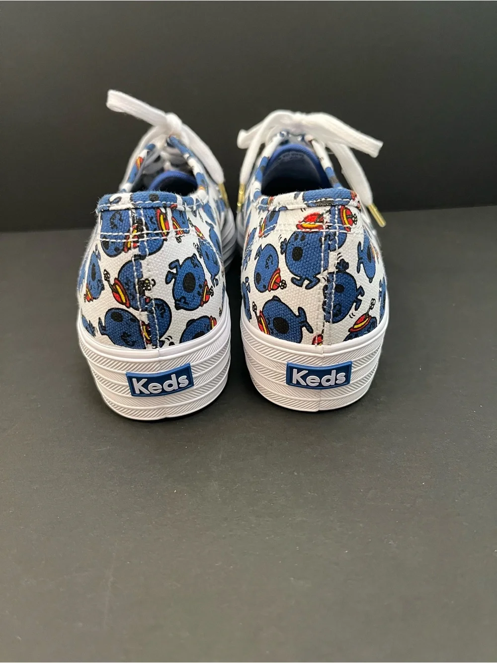 Keds x Little Miss Bossy sneakers.Special edition.Blue & white print. NIB.Size 9